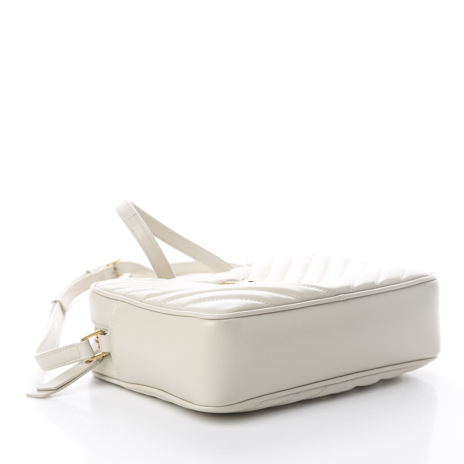 Saint Laurent Calfskin Matelasse Monogram Lou Camera Bag Crema Soft 3 of 8