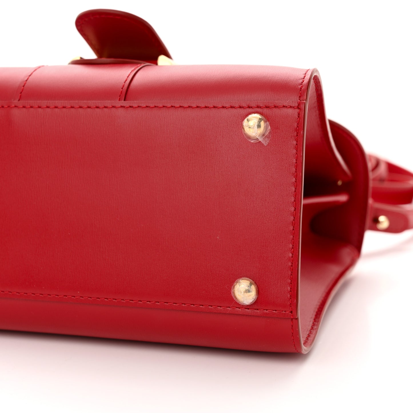 Box Calfskin Mini Brillant Satchel Red