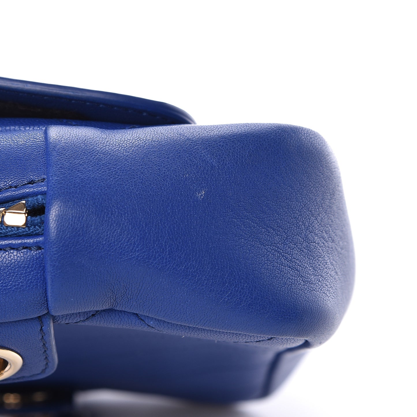 Calfskin Casual Trip Waist Bag Blue