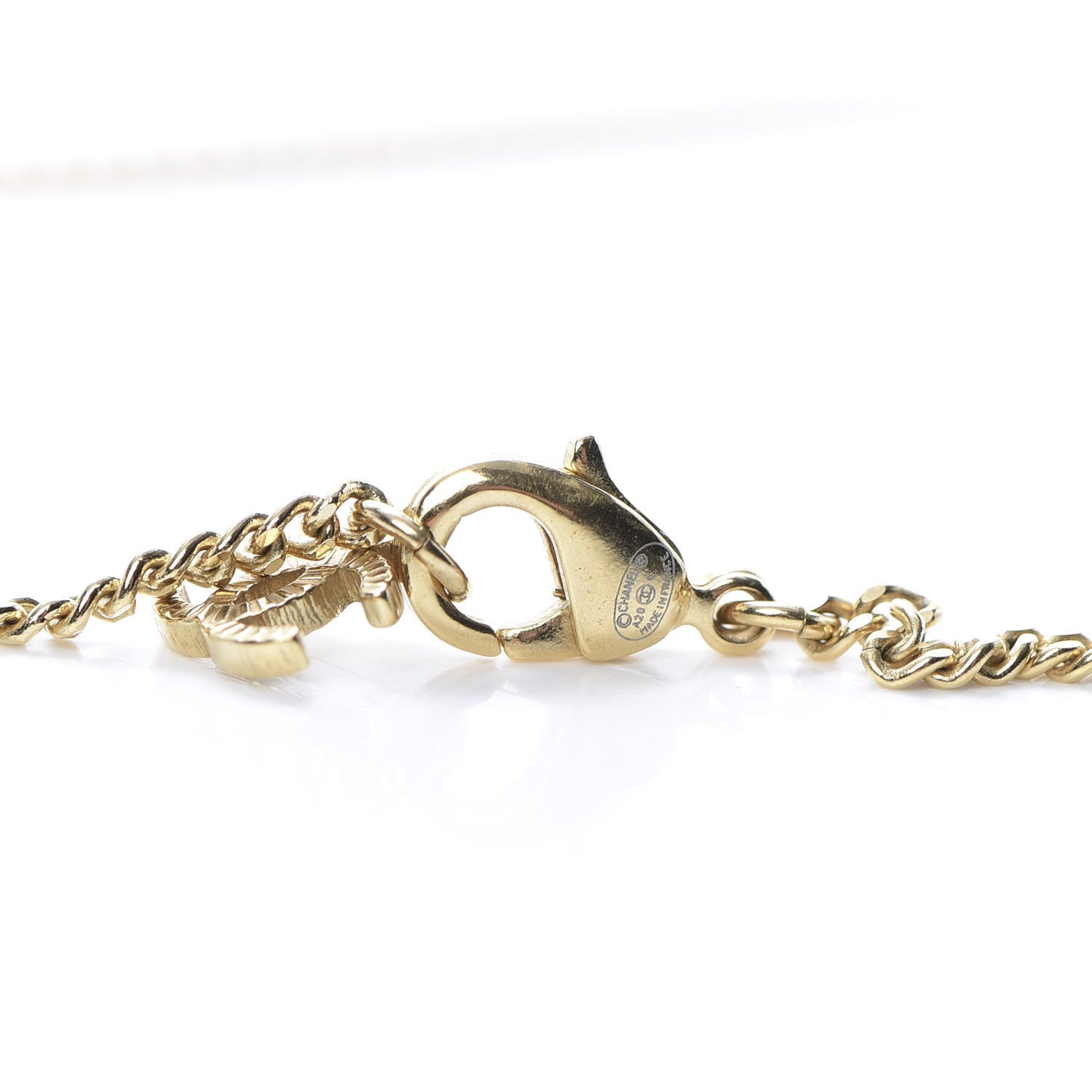 Crystal Over The Rainbow CC Pendant Necklace Gold Multicolor