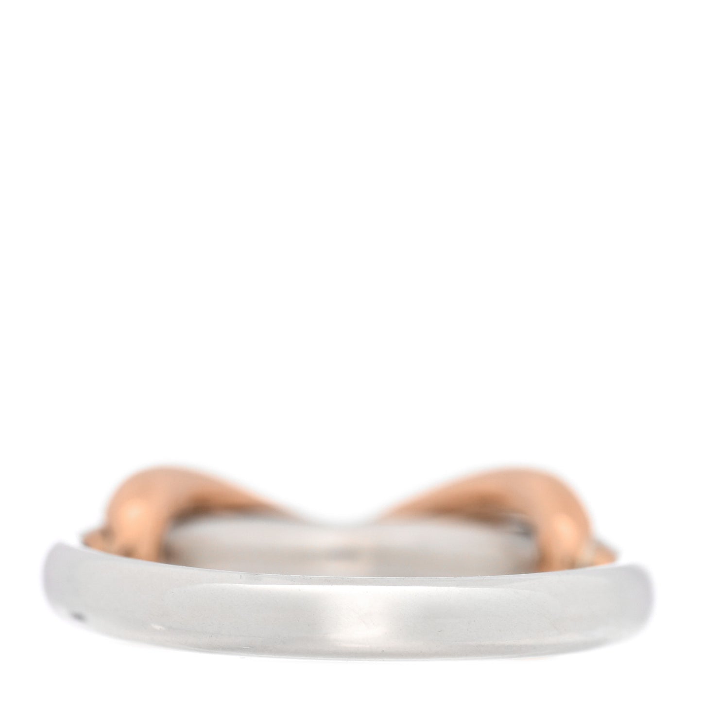 Sterling Silver 18K Rose Gold Infinity Ring 45 3.25