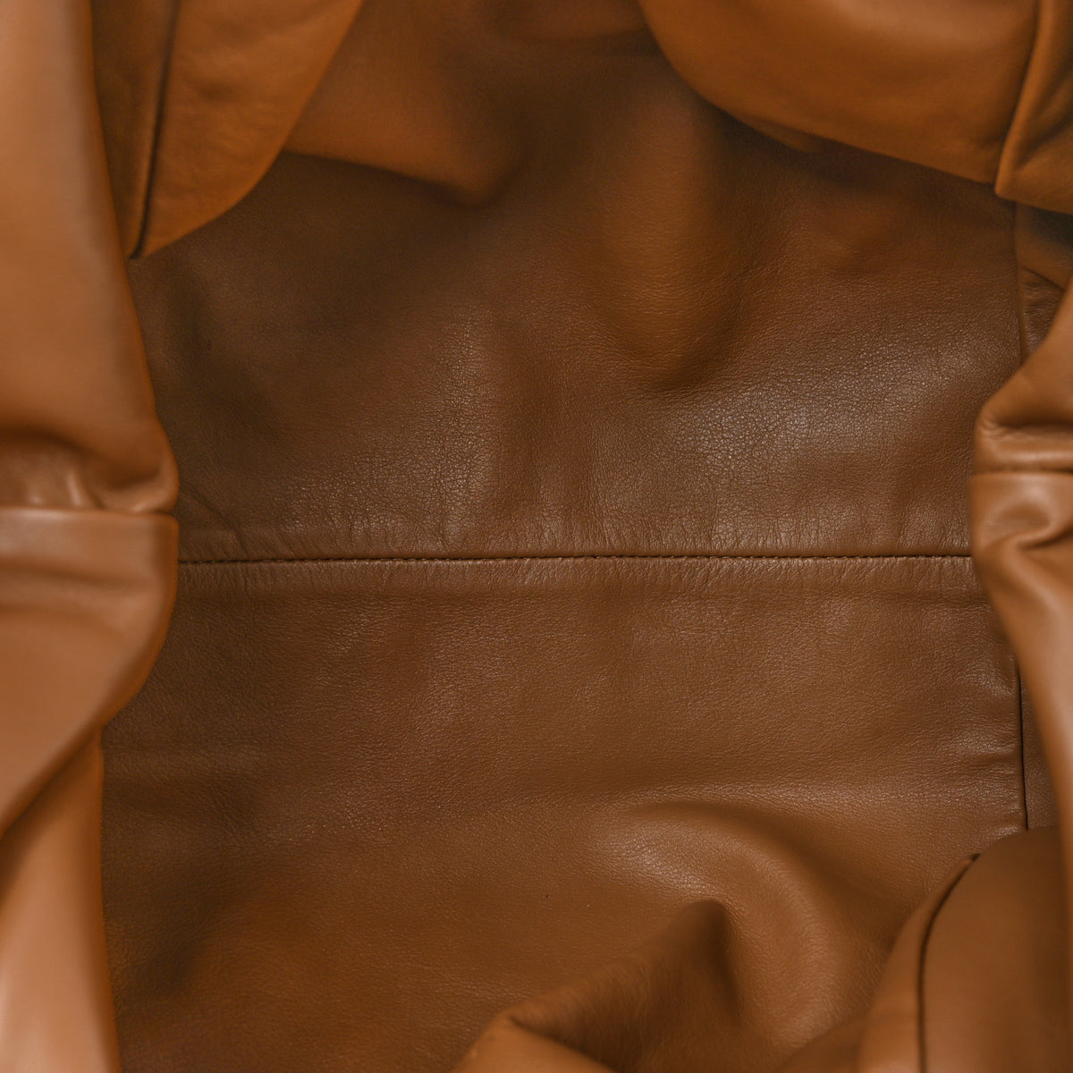Bottega Veneta Smooth Butter Calf The Pouch Oversized Clutch Teak 5 of 10