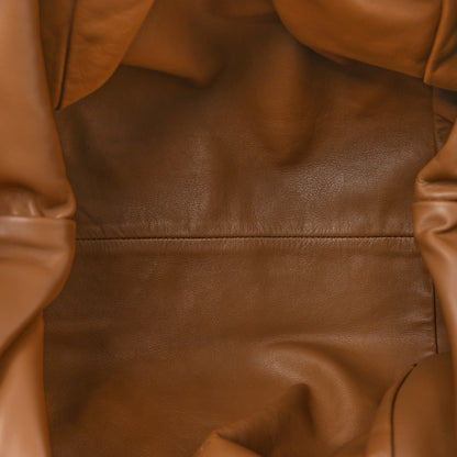 Bottega Veneta Smooth Butter Calf The Pouch Oversized Clutch Teak 5 of 10