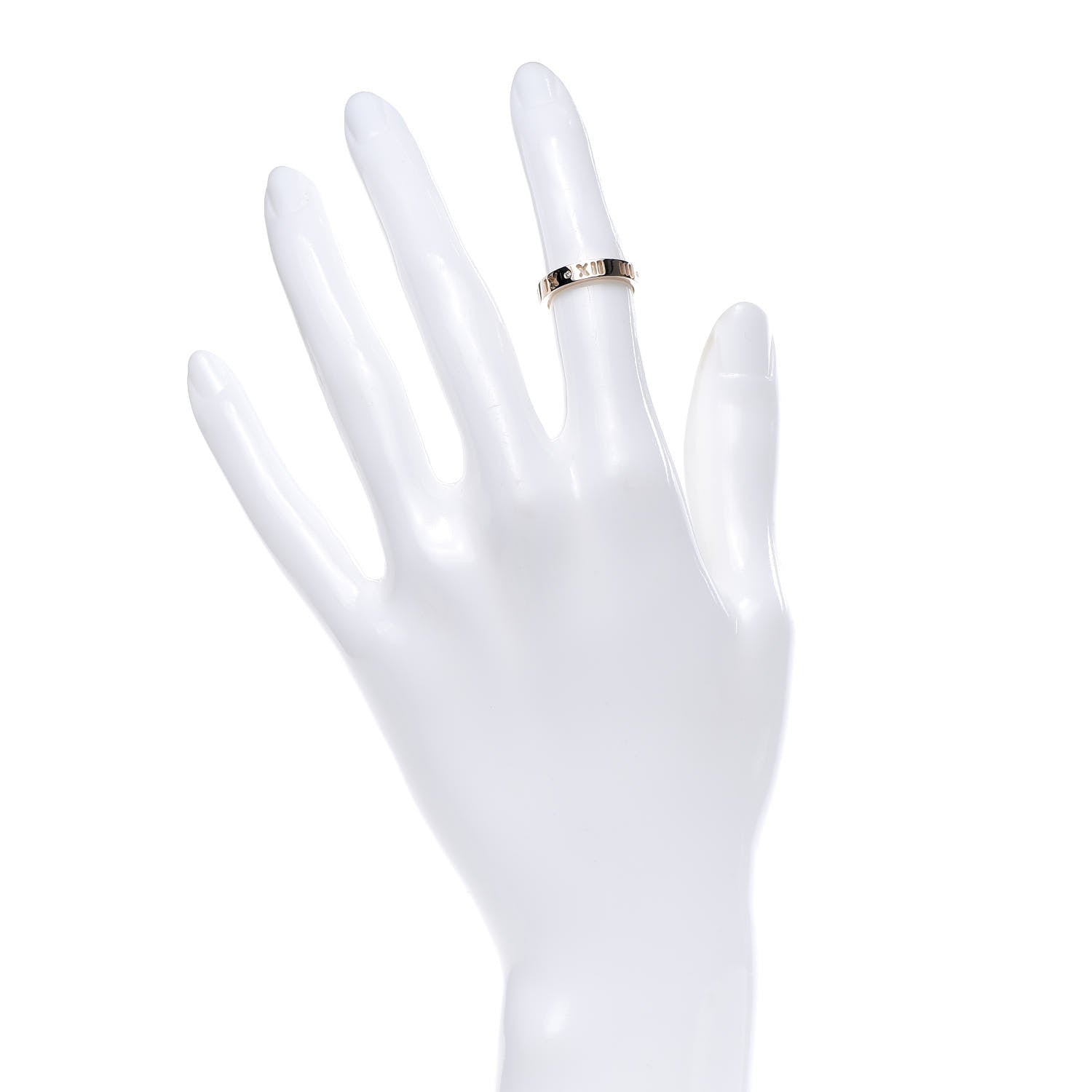 Tiffany 18K Rose Gold Diamond Atlas Pierced Ring 47 4.25 2 of 4