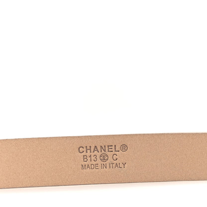 Chanel Lambskin CC Logo Skinny Belt 80 32 Ivory 5 of 6