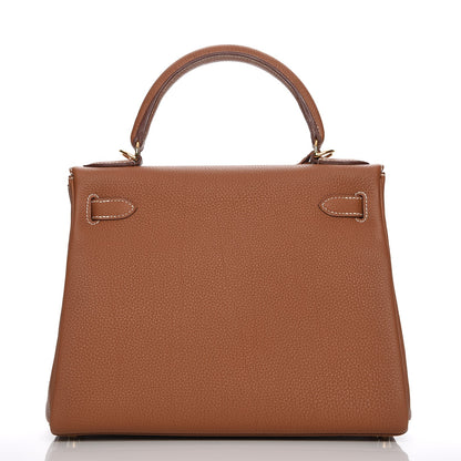 Hermes Togo Kelly Retourne 28 Gold 5 of 30