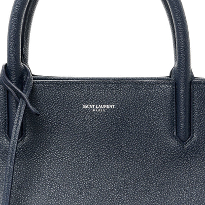 Saint Laurent Calfskin Medium Rive Gauche Cabas Navy Blue 8 of 10