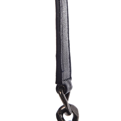 Saint Laurent Sheepskin Matelasse Chevron Monogram Medium College Bag Deep Marine 14 of 27