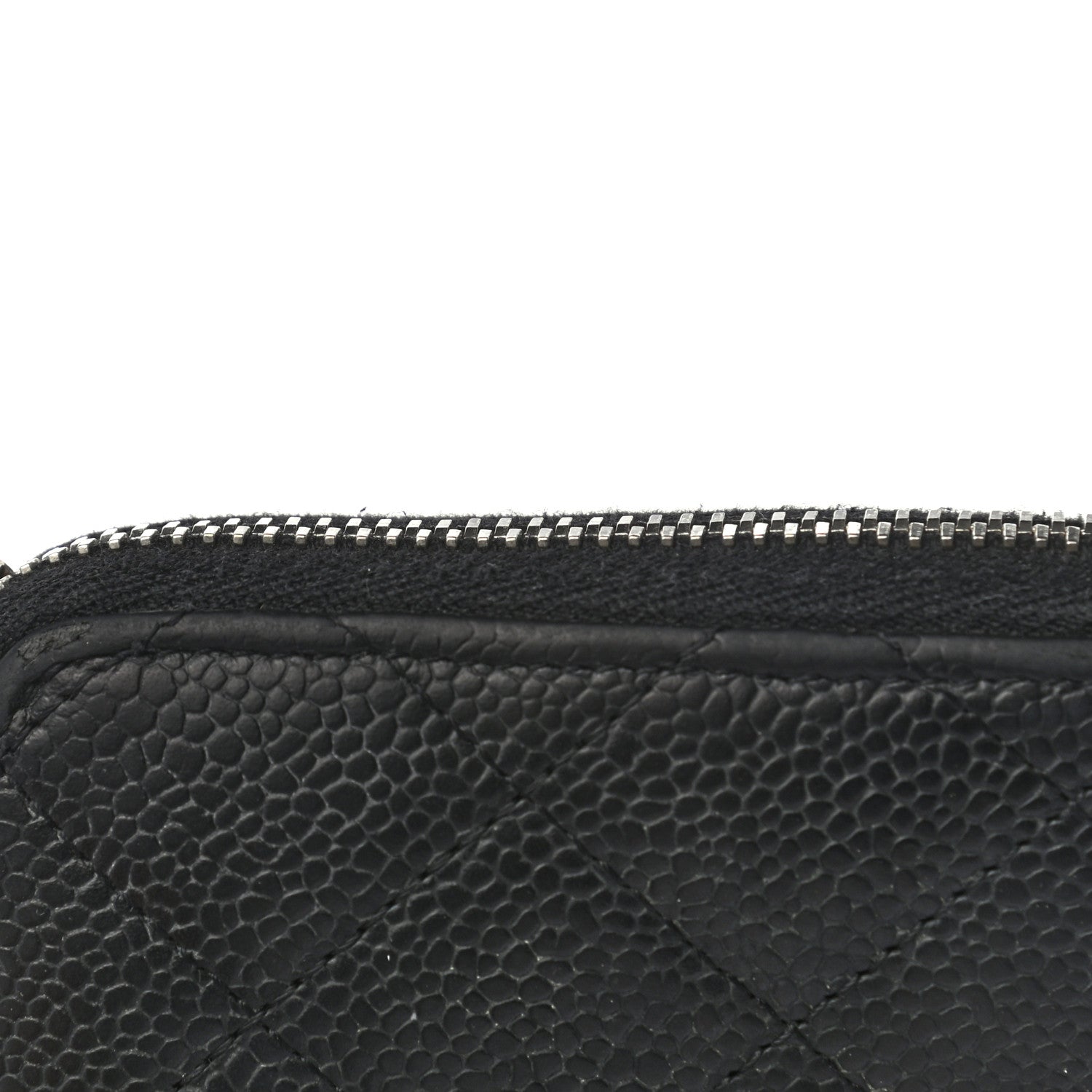 Chanel Caviar Quilted Large Gusset Zip Around Wallet Black 10 of 10
