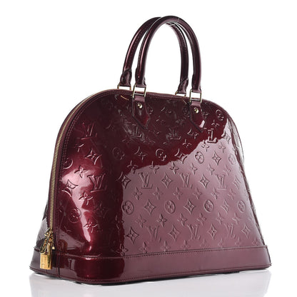 Louis Vuitton Vernis Alma GM Rouge Fauviste 3 of 10