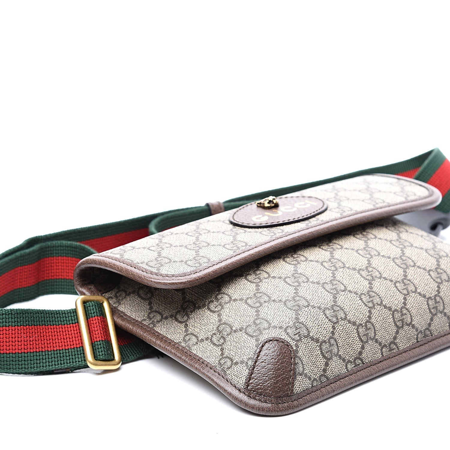Gucci GG Supreme Monogram Neo Vintage Web Belt Bag Brown 8 of 10