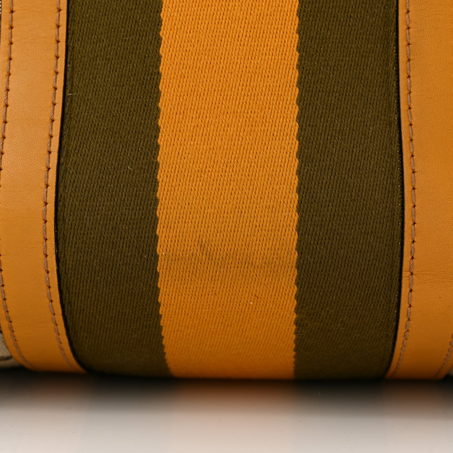 Gucci Monogram Selleria Calfskin Vintage Web Medium Boston Beige Ebony Yellow 13 of 17