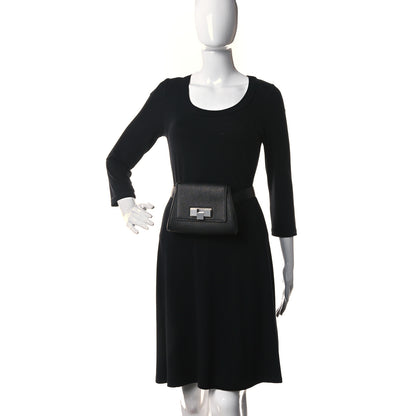 Bottega Veneta Grained Calfskin Geometric Belt Bag Black 2 of 10