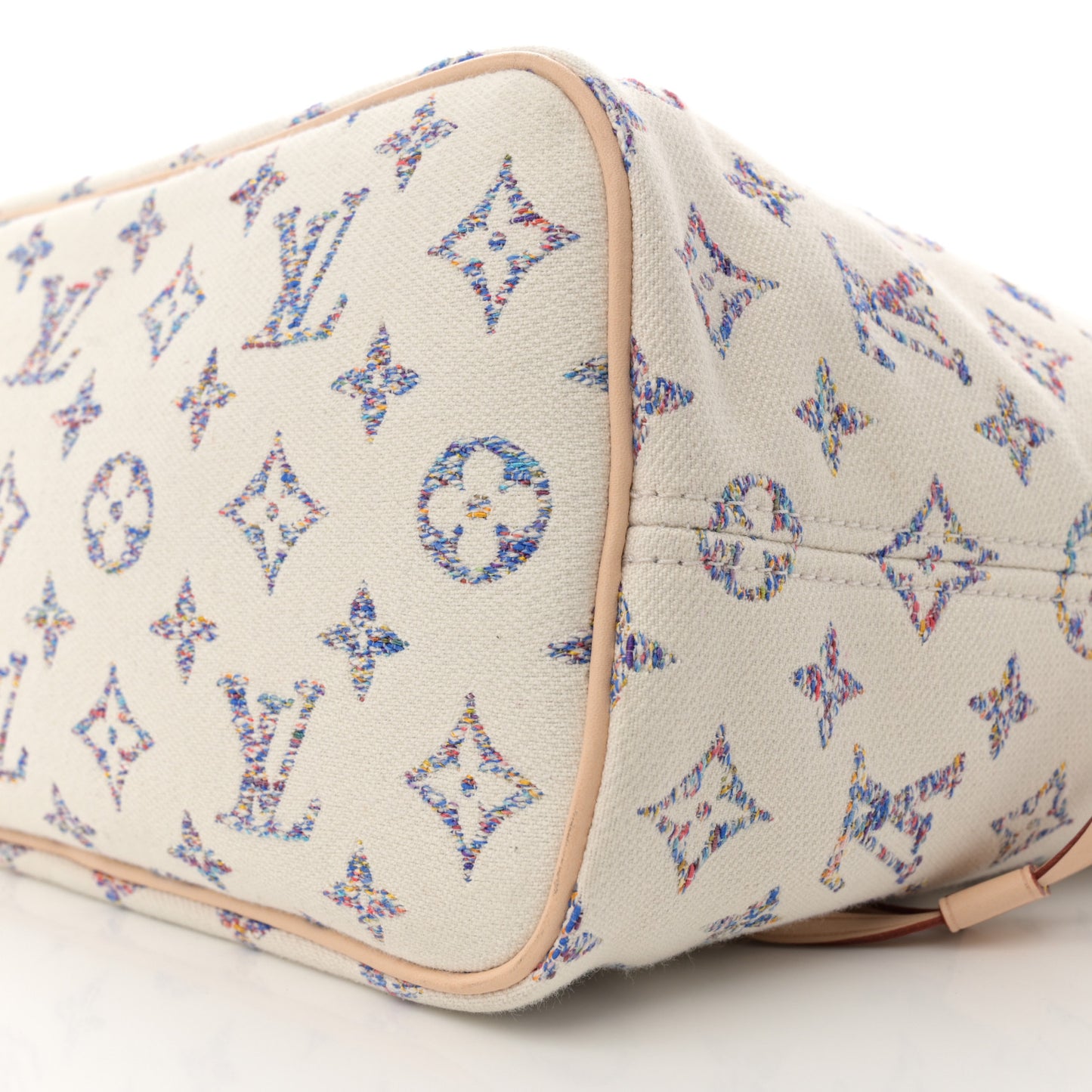 Monogram Jacquard Neverfull MM Multicolor Beige