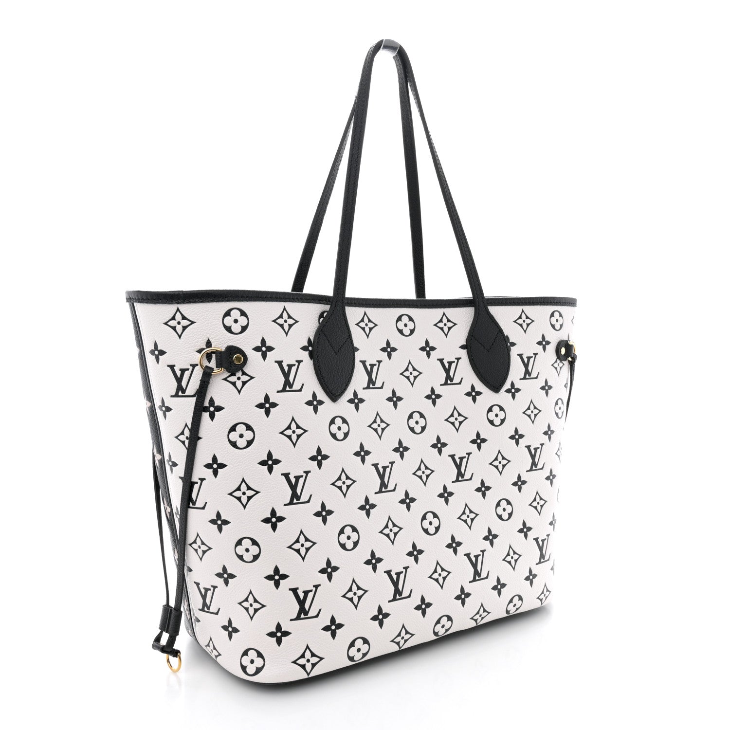 Louis Vuitton Empreinte Spring In The City Neverfull MM Black White Pink 4 of 13