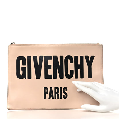 Givenchy Calfskin Logo Zip Pouch Pale Pink 2 of 8