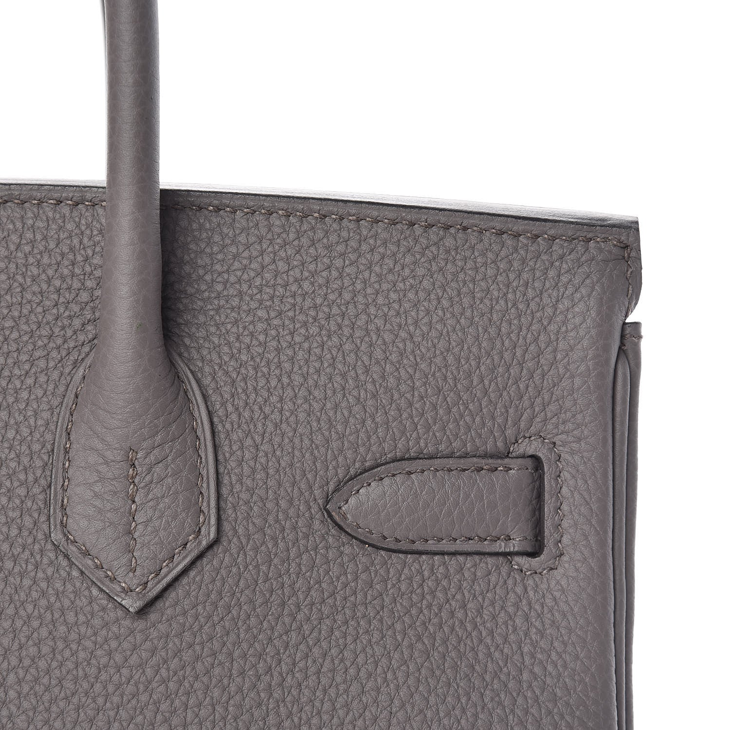 Hermes Togo Birkin 30 Etain 18 of 33