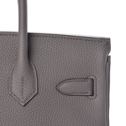 Hermes Togo Birkin 30 Etain 18 of 33