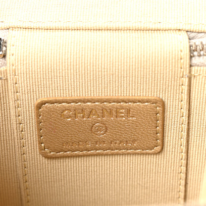 Chanel Lambskin Quilted Pearl Crush Mini Vanity Case With Chain Grey 6 of 10