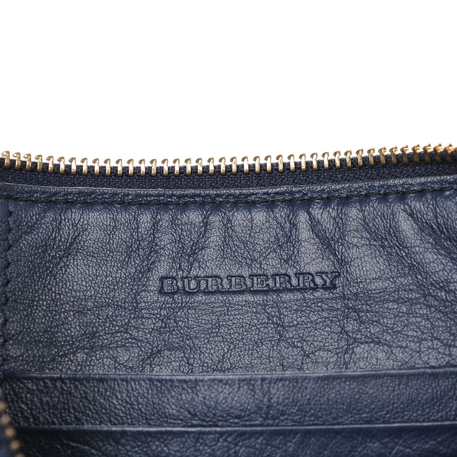 Burberry House Check Derby Peyton Crossbody Clutch Bag Navy 6 of 7