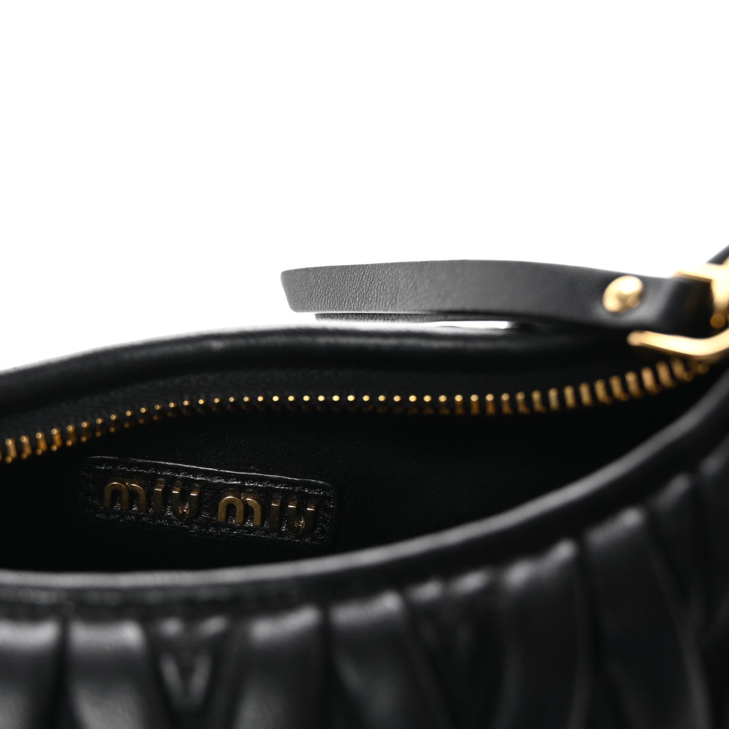 Miu Miu Nappa Matelasse Small Wander Hobo Black 6 of 10