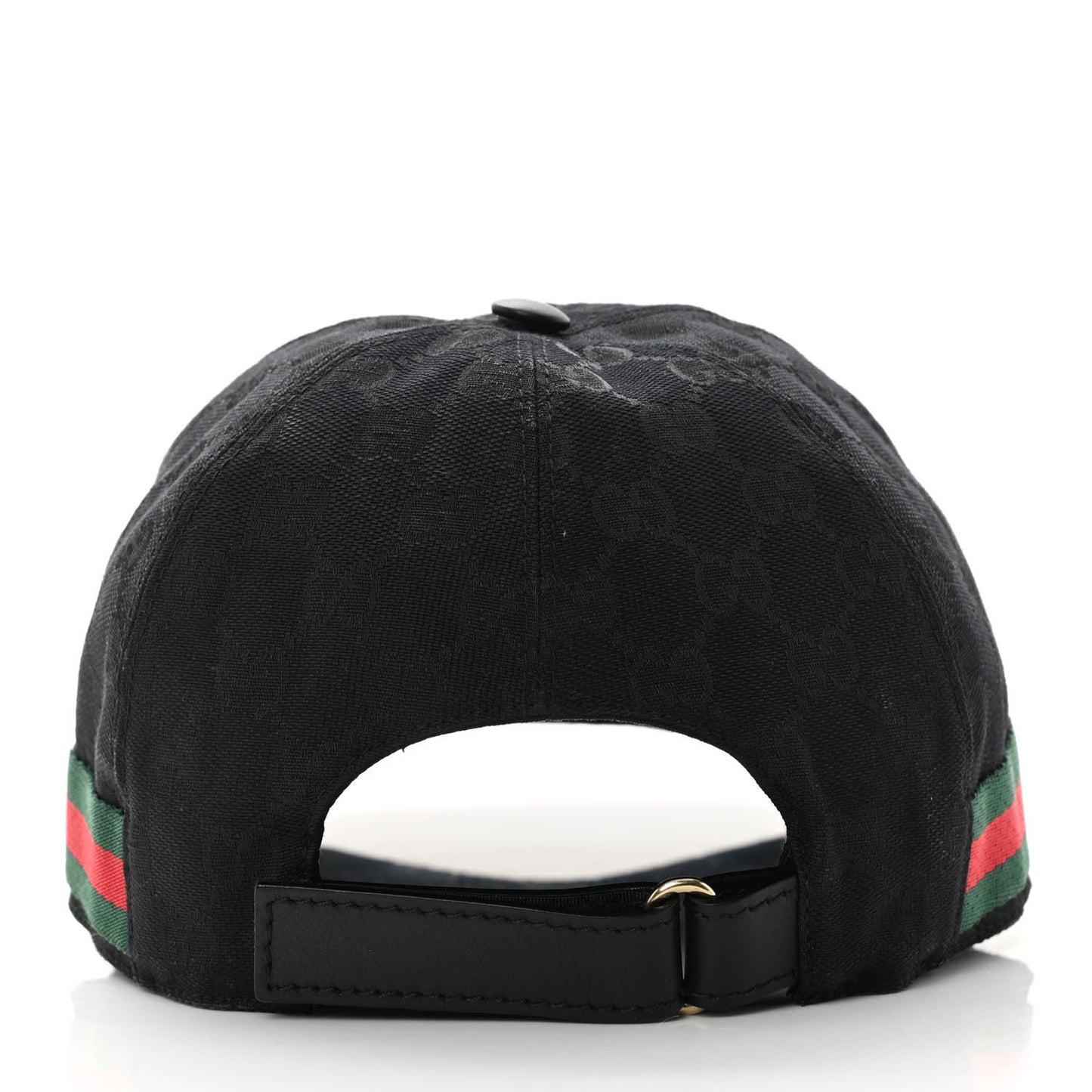 Monogram Web Baseball Hat M Black