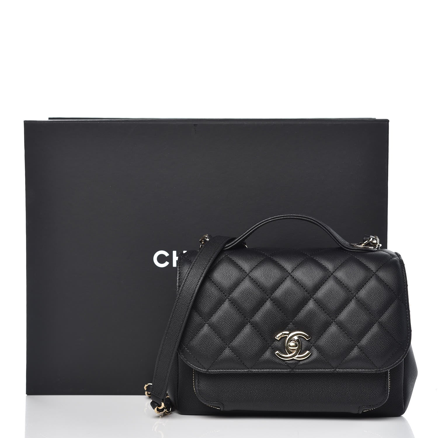 Chanel Caviar Quilted Medium Business Affinity Flap Black 8 of 8