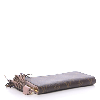 Louis Vuitton Monogram Pompon Zippy Wallet Rose Ballerine 4 of 9
