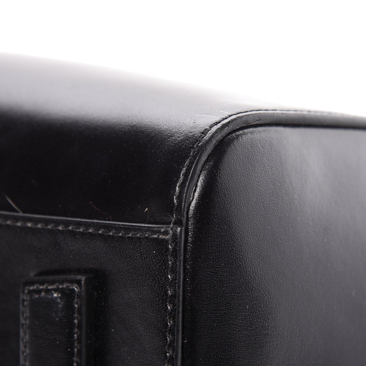 Shiny Lord Calfskin Small Antigona Black