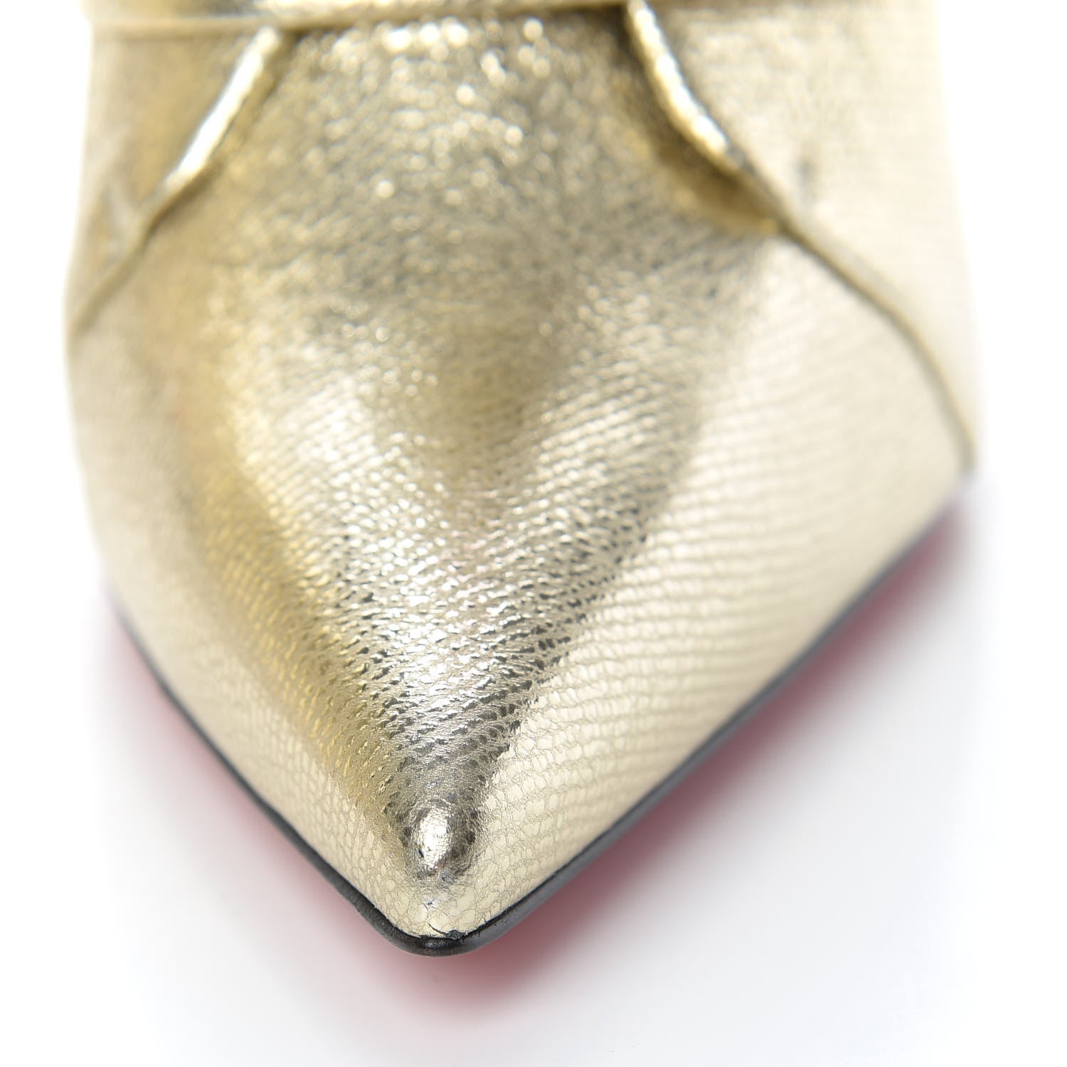 Christian Louboutin Calf Lame Tweed Triniboot 100 Booties 39 Platine 8 of 8