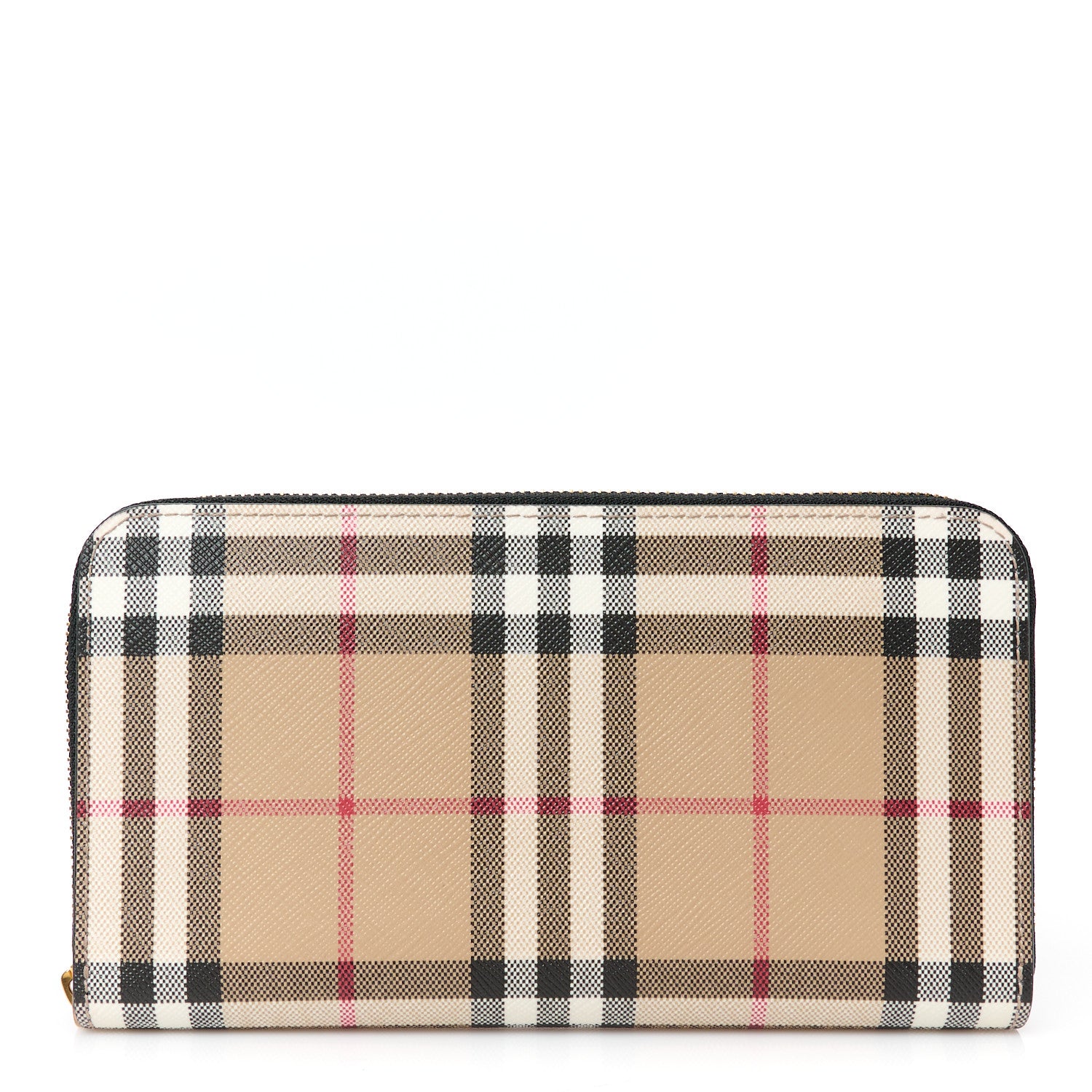 Burberry Vintage Check Elmore Zip Around Wallet Black 1 of 7