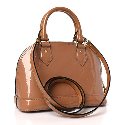 Louis Vuitton Vernis Alma BB Rose Velours 3 of 8
