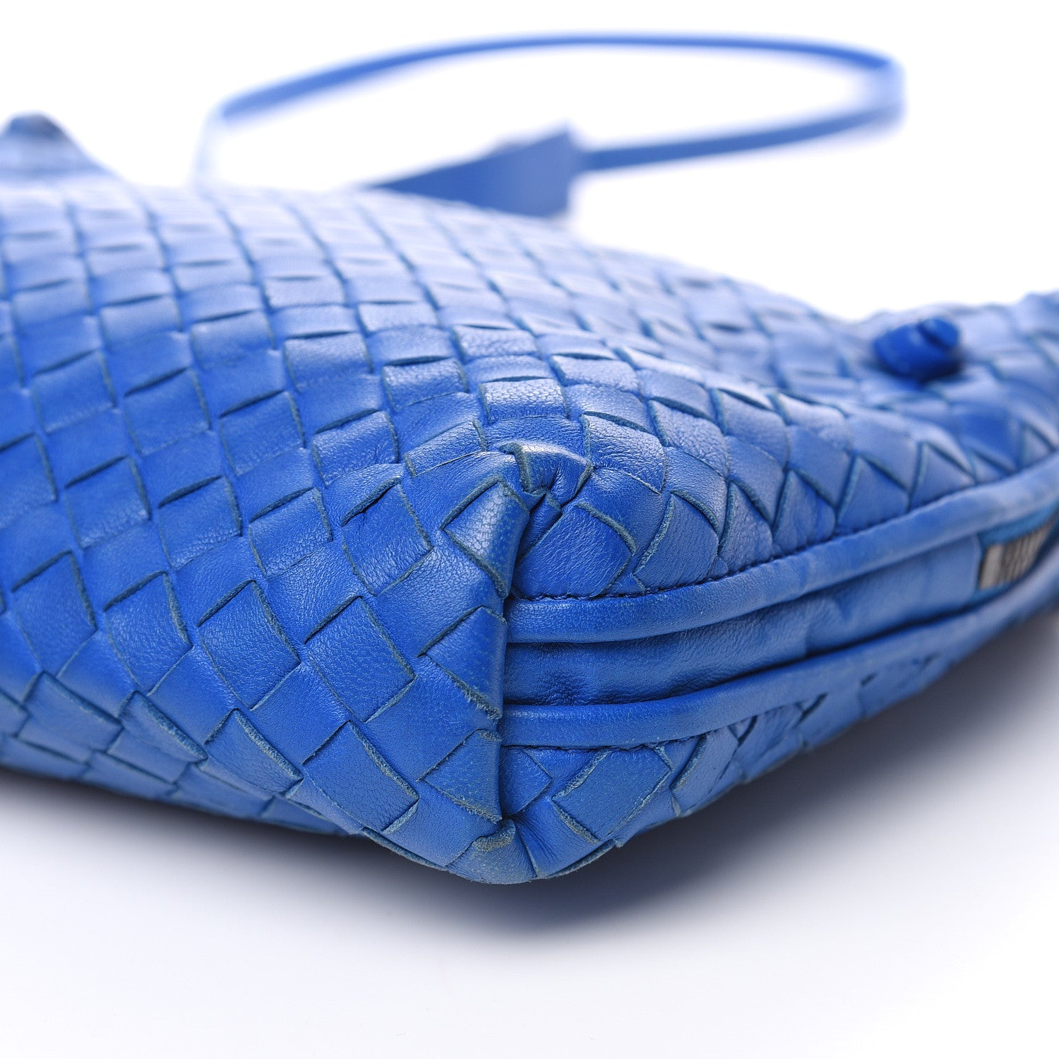 Bottega Veneta Nappa Intrecciato Nodini Crossbody Messenger Signal Blue 9 of 15