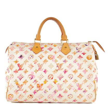 Louis Vuitton Watercolor Aquarelle Speedy 35 White 1 of 7