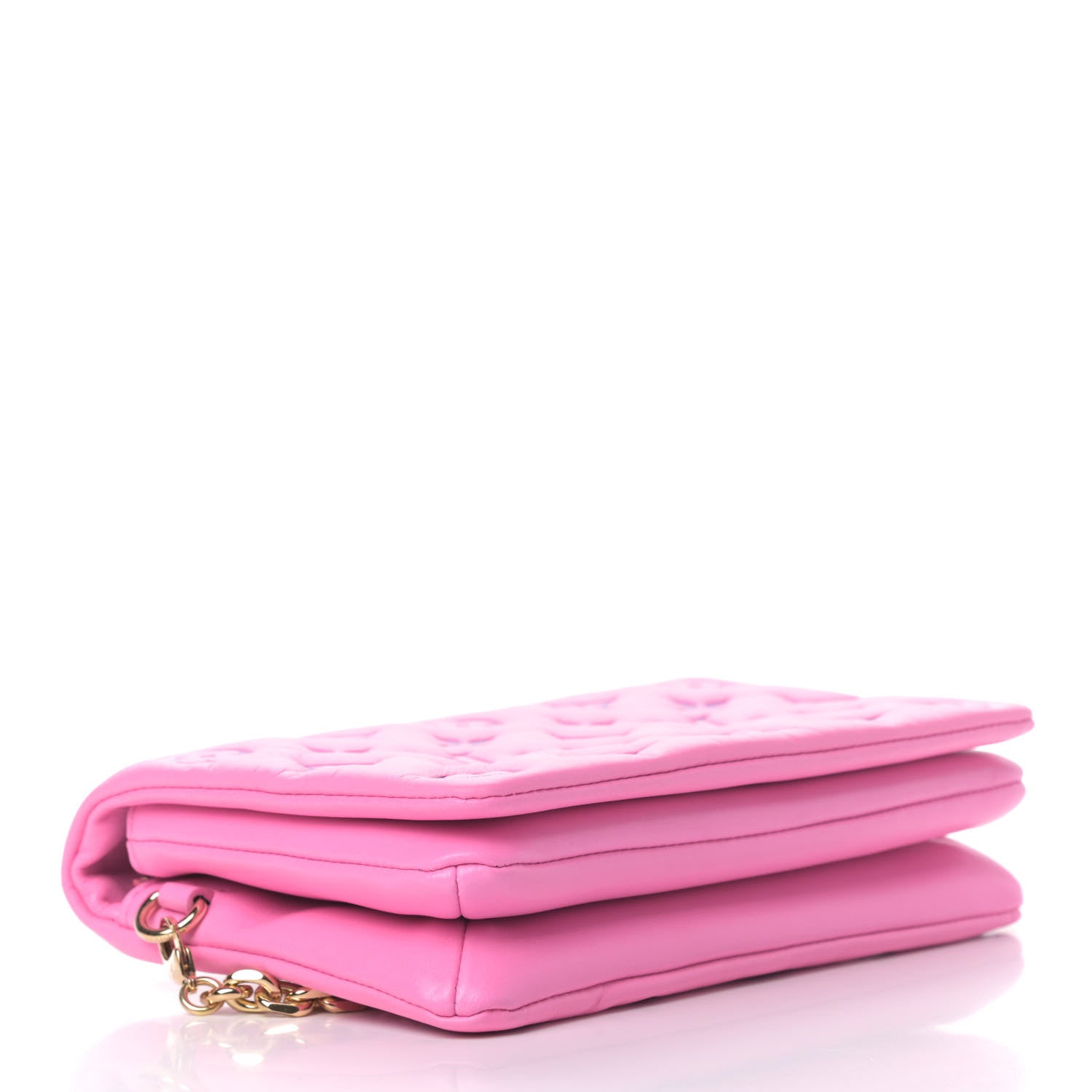 Louis Vuitton Lambskin Embossed Monogram Vuittamins Pochette Coussin Rose Violet 3 of 6