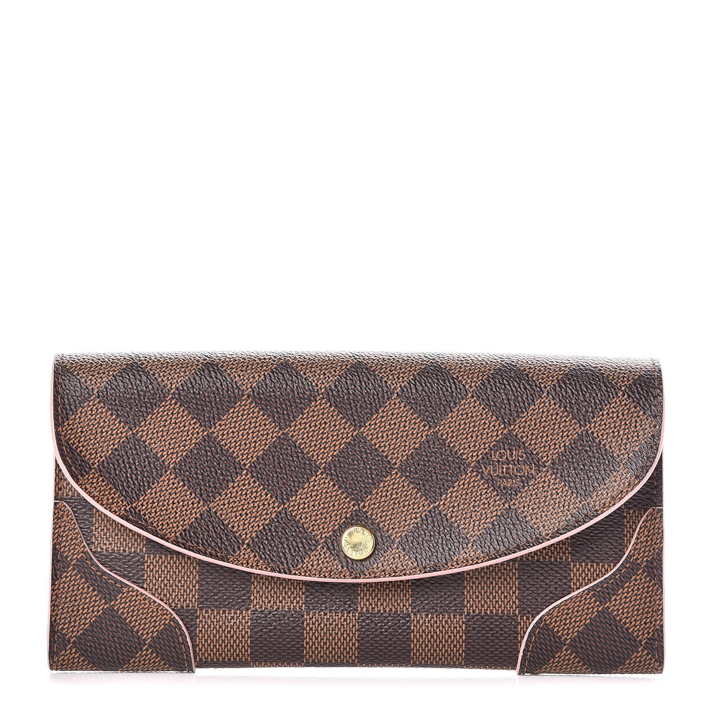 Damier Ebene Caissa Wallet Rose Ballerine