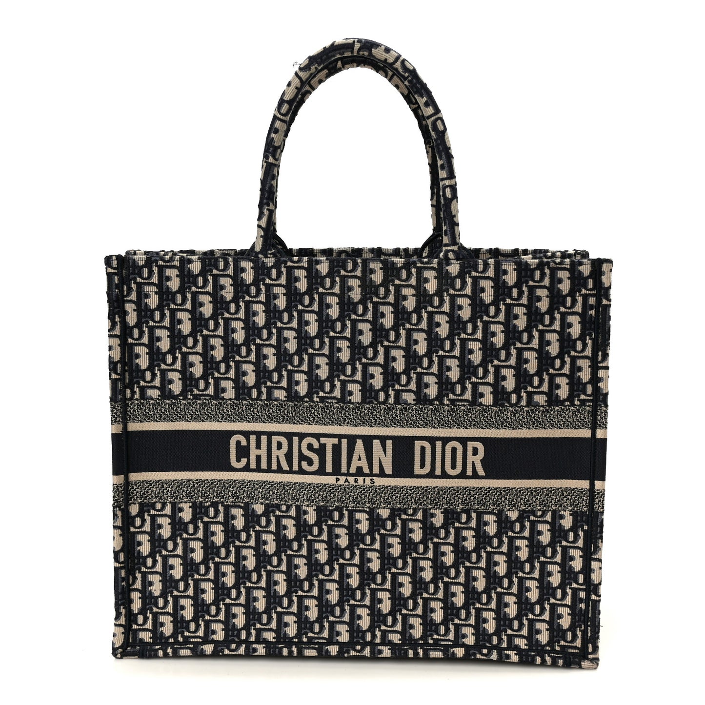 Oblique Large Book Tote Blue Multicolor