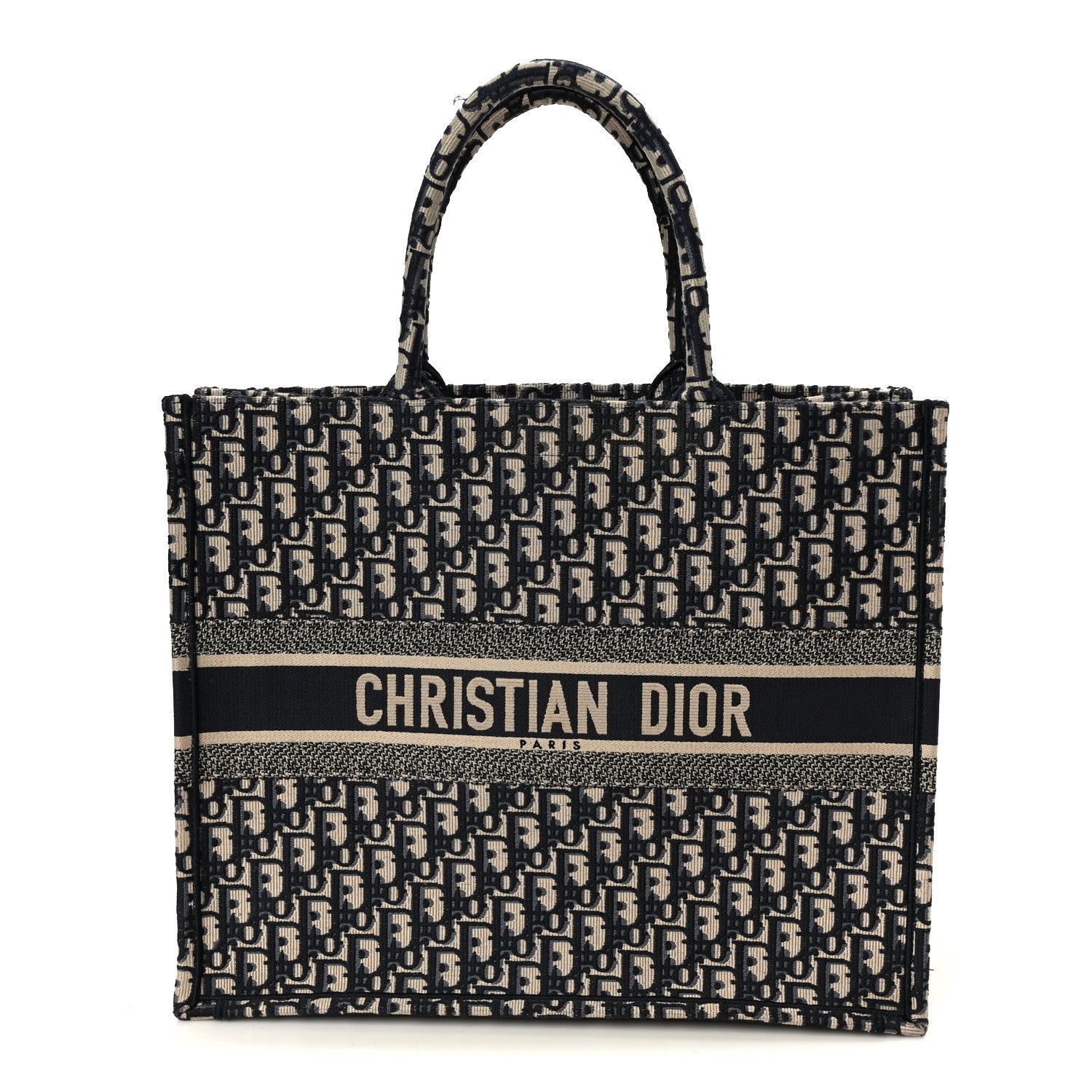 Christian Dior Oblique Large Book Tote Blue Multicolor 1 of 11