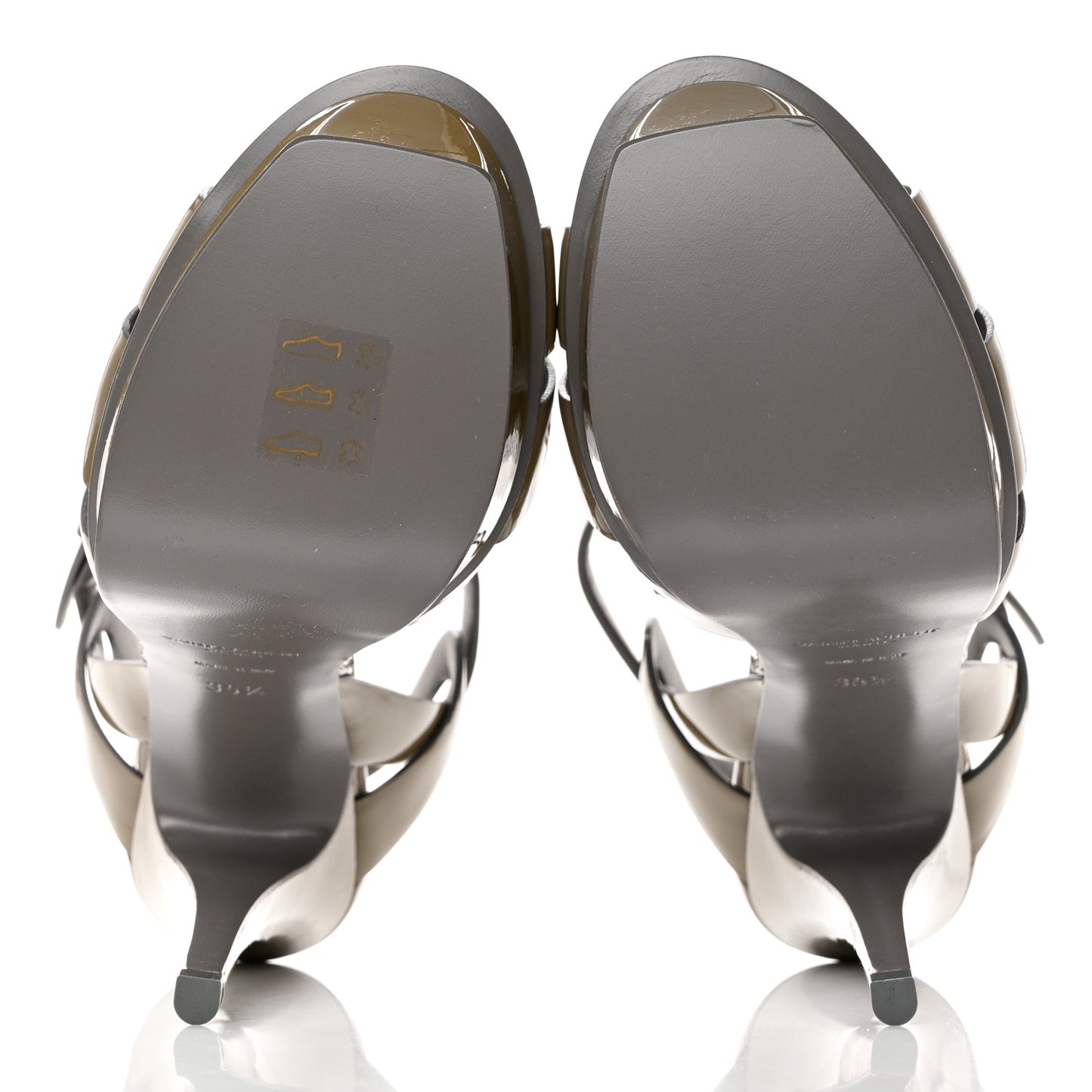 Patent Tribute 105 Platform Sandals 35.5 Fog