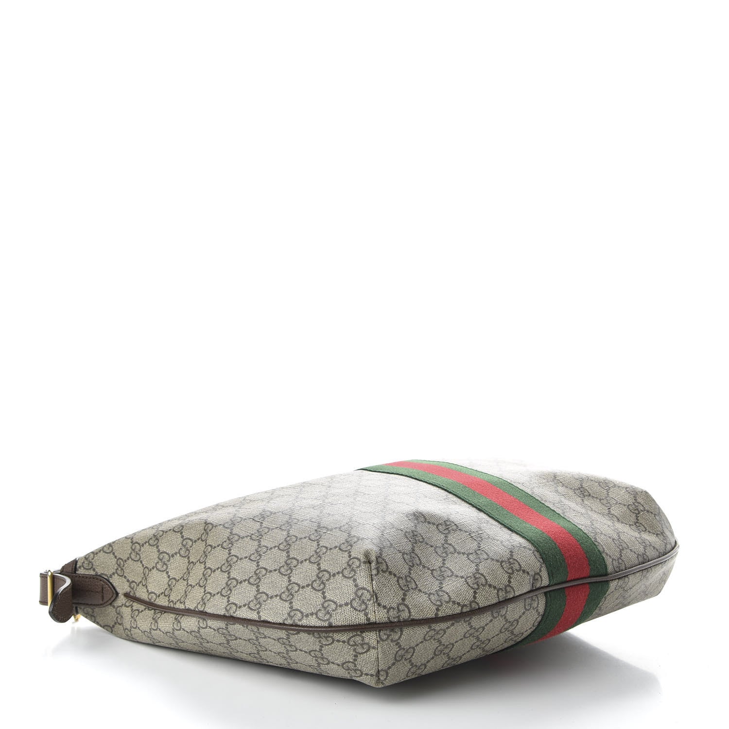 Gucci GG Supreme Monogram Web Ophidia Half Moon Hobo Brown 4 of 13