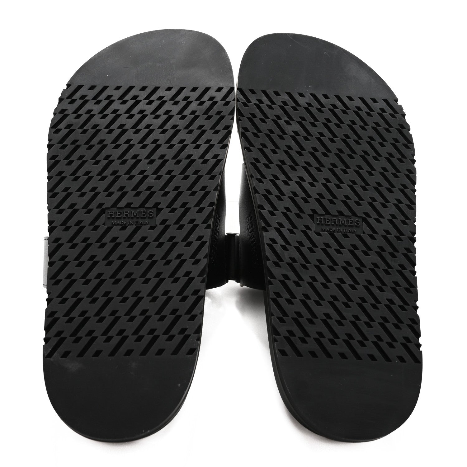 Hermes Calfskin Womens Chypre Sandals 37 Black 5 of 12