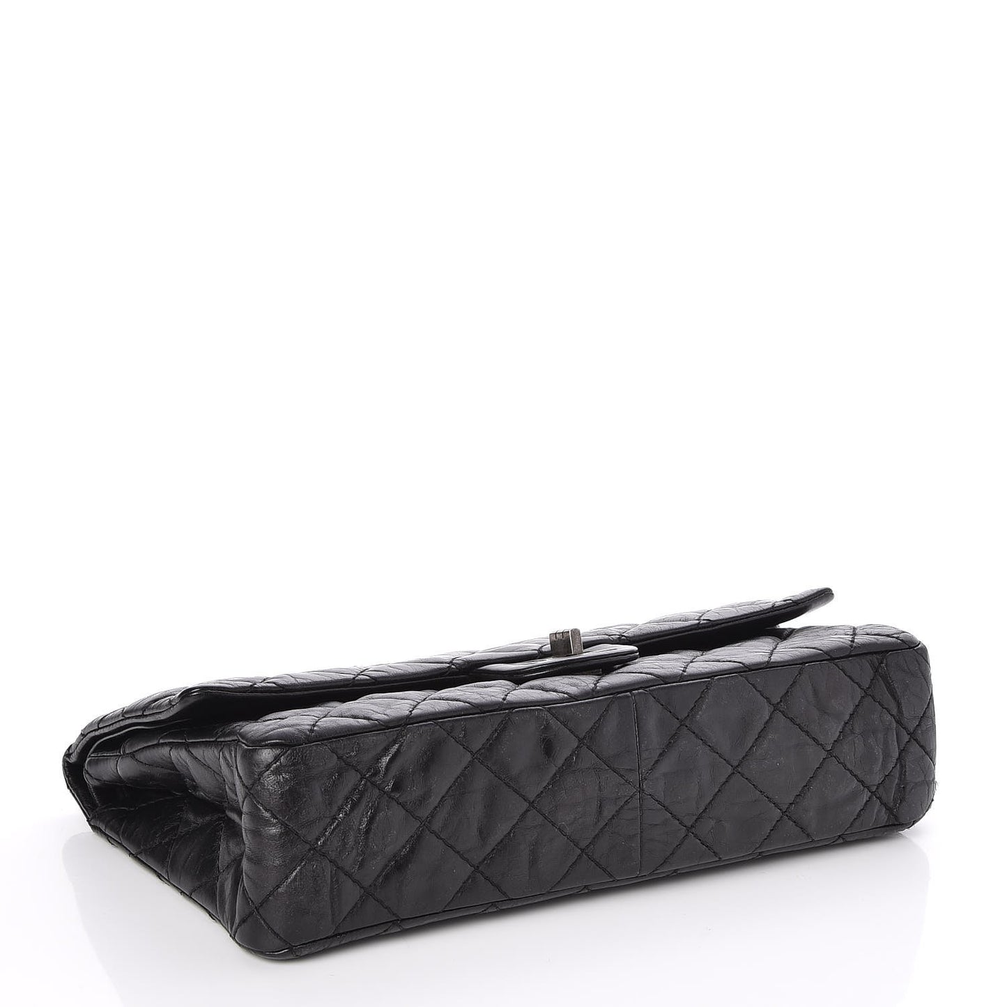 Metallic Aged Calfskin 2.55 Reissue 226 Flap Black