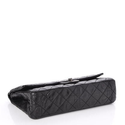 Chanel Metallic Aged Calfskin 2.55 Reissue 226 Flap Black 4 of 7