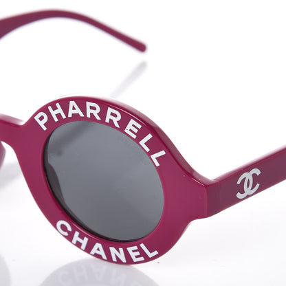 Chanel x Pharrell Williams Round 19mm Sunglasses Violet 8 of 9