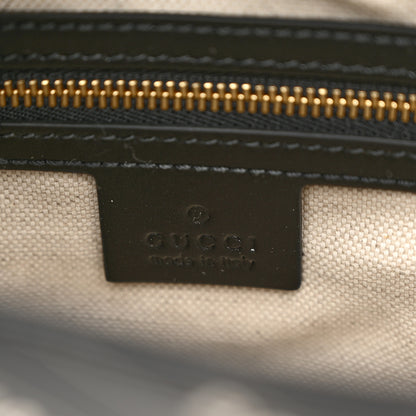 Gucci X BALENCIAGA Calfskin Logo Print Medium Jackie 1961 Hobo Black 6 of 10