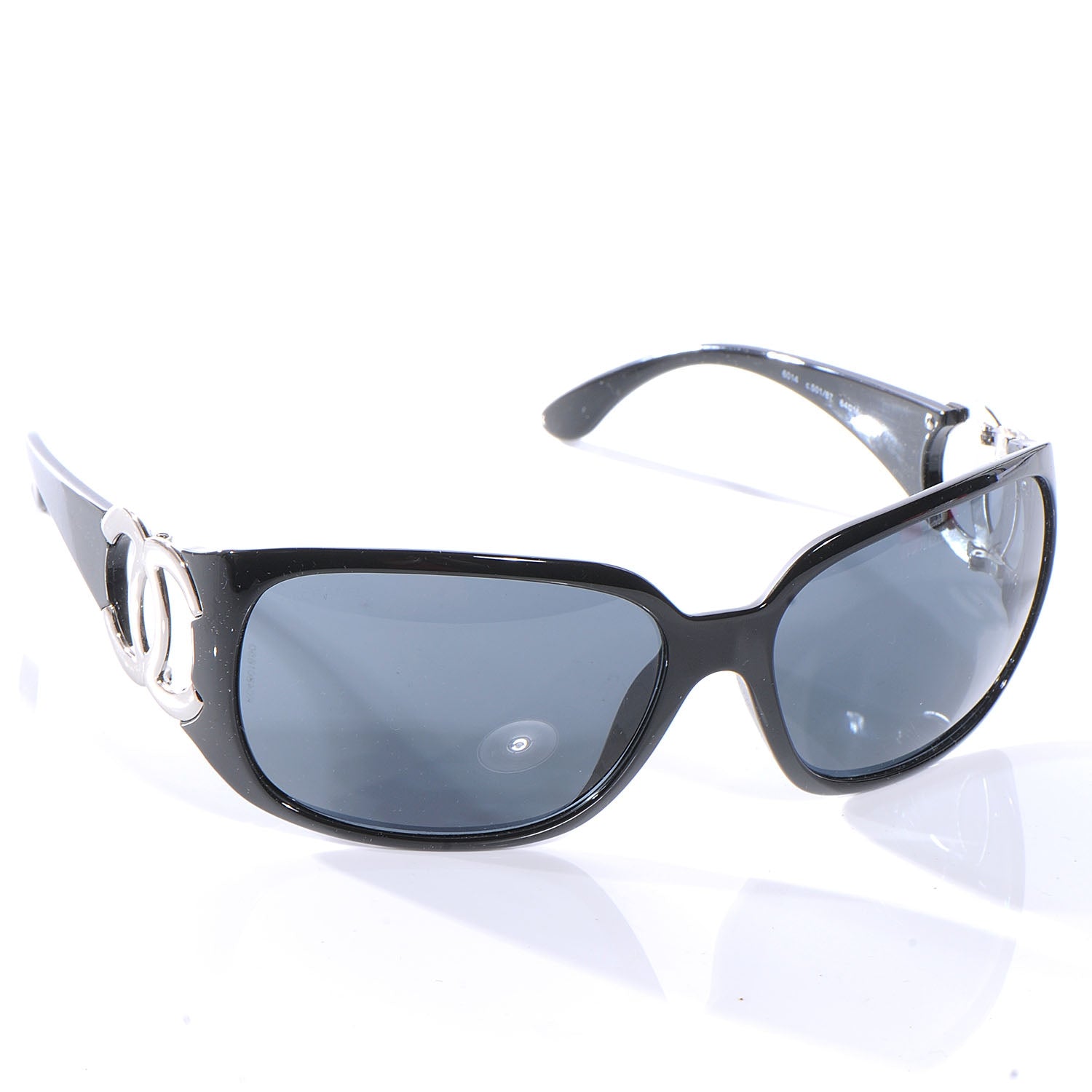 Chanel CC Sunglasses 6014 Black 3 of 5