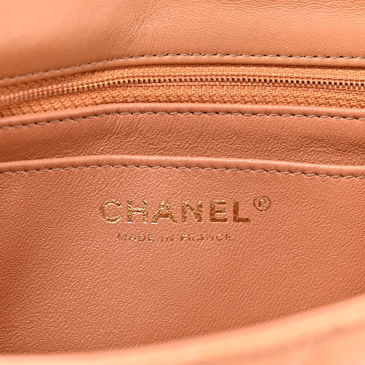 Chanel Lambskin Quilted Mini Rectangular Flap Brown 6 of 12