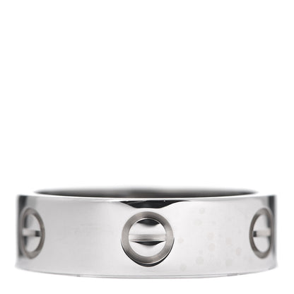 Cartier 18K White Gold 5.5mm LOVE Ring 57 8 3 of 5