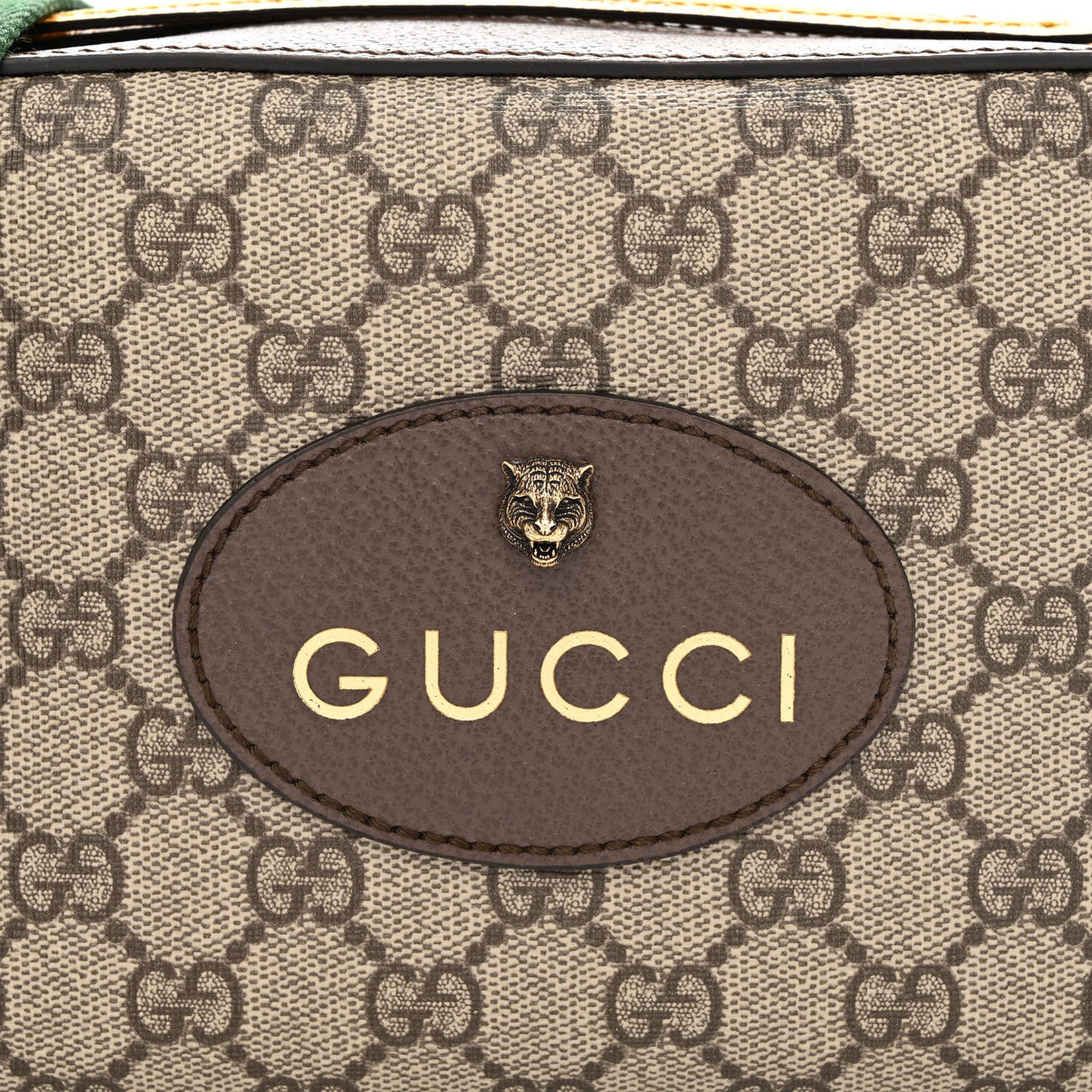 GG Supreme Monogram Web Neo Vintage Shoulder Bag Beige New Acero Crop