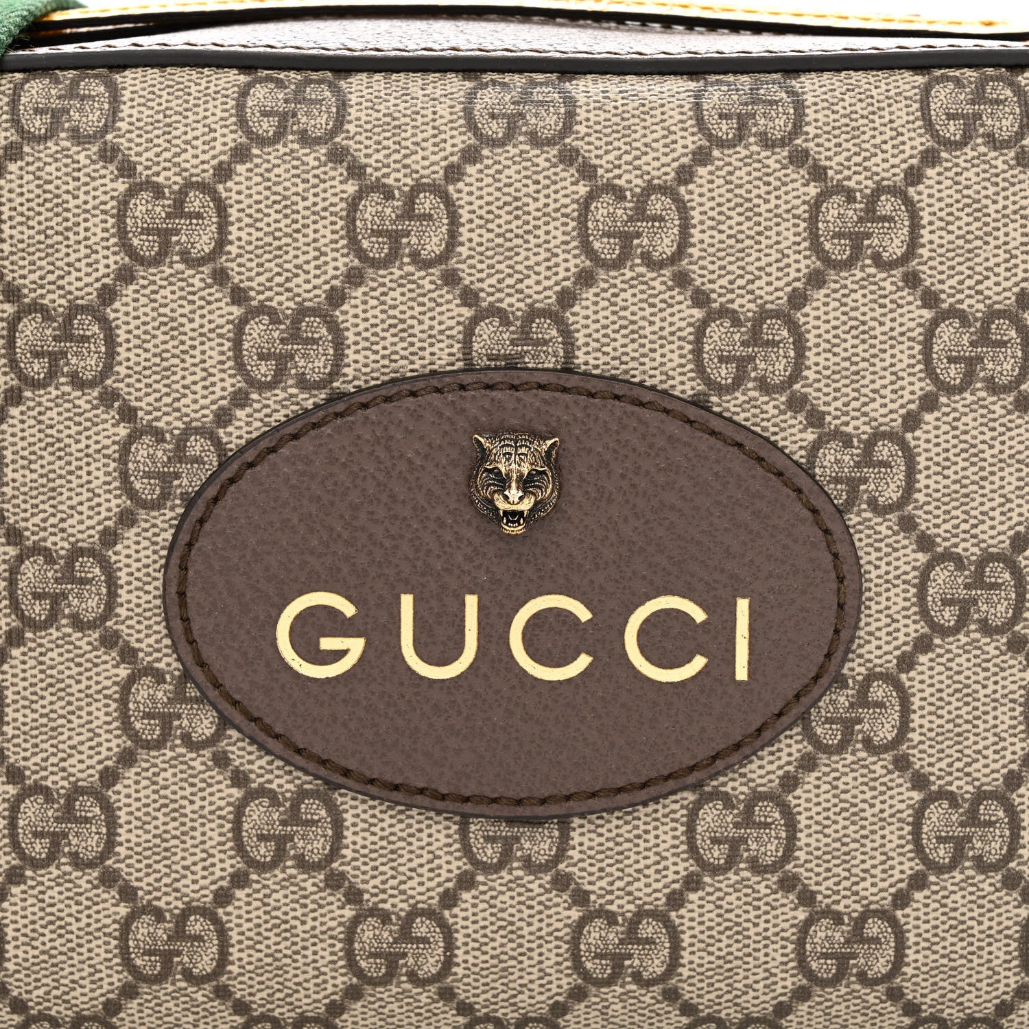 Gucci GG Supreme Monogram Web Neo Vintage Shoulder Bag Beige New Acero Crop 9 of 11